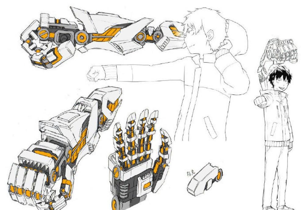机械手臂的绘画参考素材下载的图片